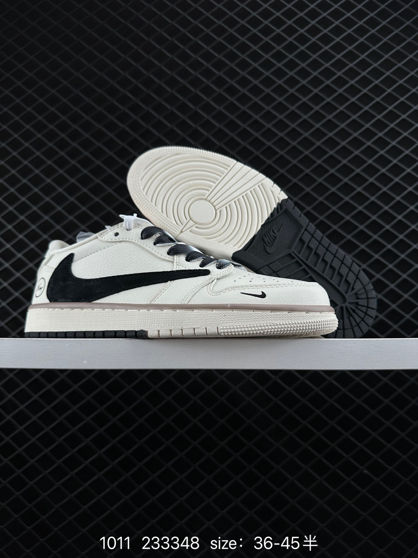 fragment design x Travis Scott x Nike Air Jordan 1 Low OG SP”Black/Green Toe“